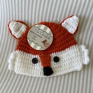 NEW So Dorable Fox Crochet Hat - Infant Baby 0-6 mo